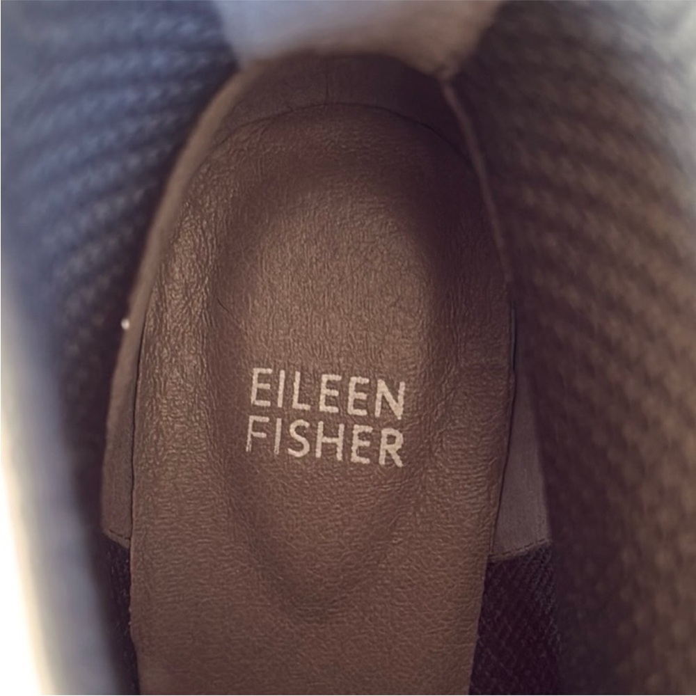 EUC Eileen Fisher London Stretch Knit Booties Grey Size 6 1/2 - Picture 5 of 11